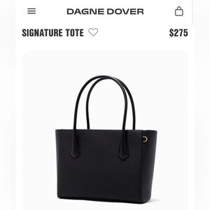 DAGNE DOVER Black ‘Onyx’ Signature Legend Large Tote, work bag, purse organizer